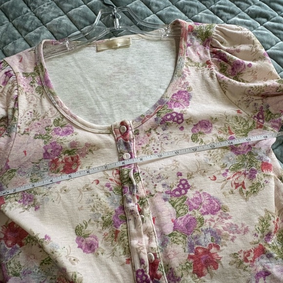 LoveShackFancy Floral Button-Up Cardigan, L - Picture 4 of 5